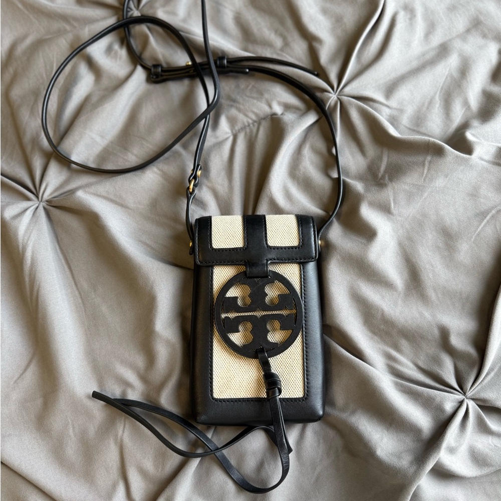 Black and Cream Crossbody Bag